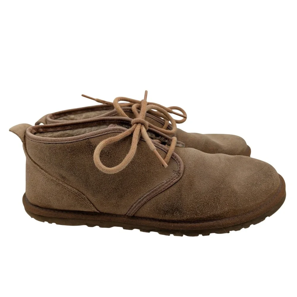 UGG Maksim Chukka Suede Lace Up Boots Chestnut Brown 1016680 Mens Size 9